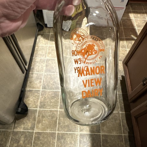 Manor View Dairy ACL Quart Milchflasche Millersville Pennsylvania PA - Bild 3 von 11