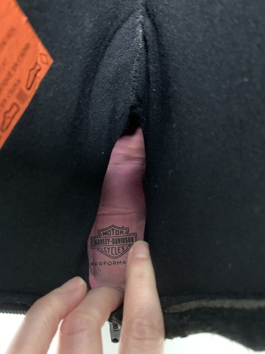 Harley-Davidson Damen Maddison 9 Zoll Schwarz Leder Motorradstiefel Größe 7,5 - Bild 10 von 18