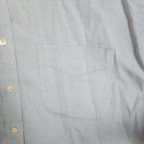PAUL FREDERICK Light Blue Non-Iron 100% Cotton Button Down Dress Shirt 17X34 EUC - Picture 3 of 9
