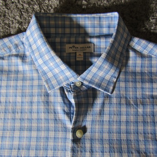Peter Millar XL Hemd Herren Arthur Performance Stoff Krone Sport Natural Touch