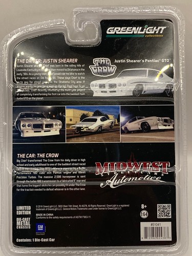 SIGNED Greenlight Street Outlaws Pontiac GTO THE CROW 1:64 scale - Picture 4 of 10