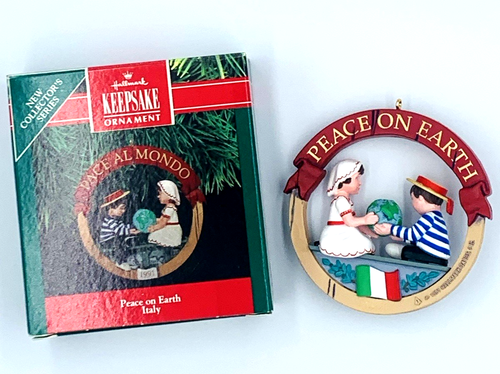 1991 Pace Al Mondo / Pace sulla Terra Punzone Decorazione Natalizia Italia Vintage - Foto 2 di 10