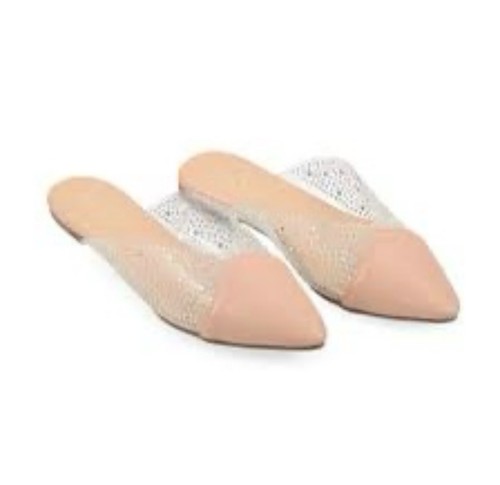 Nicole Miller Pantolette Nude Strass Nagelneu noch verpackt 6 - Bild 3 von 5