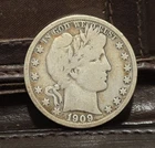 1909-S Silver Barber Half Dollar, 90% Silver, Good Condition, Low Mintage