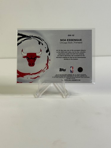 Buque insignia de la NBA 2025-26 Topps - Noa Essengue - Generación ahora - GN-12 - Imagen 2 de 2