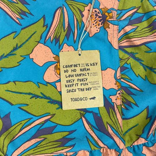 Toad & Co Dress Small Aloha Floral Athletic Stretch Sundress Travel Active NWT - Picture 7 of 13