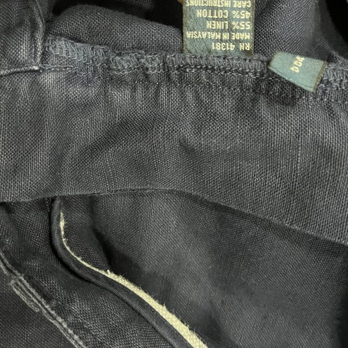 Pantalones Polo Ralph Lauren Vintage Para Hombre 38x34 Azul Mezcla de Lino Carga Militar - Imagen 4 de 8
