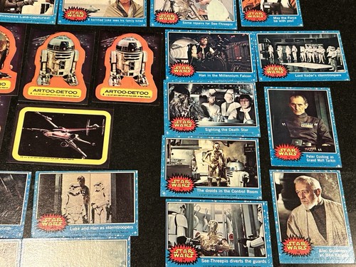 1977 Star Wars Movie Set Han Solo Topps Trading Card Sticker Original Series 1 - Picture 8 of 24