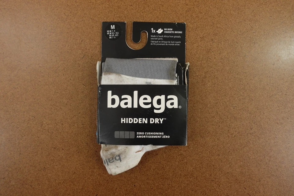 Calcetines Balega Medianos Para Hombre 7-9 Para Mujer 8.5-10.5 Blancos Ocultos Secos No Show Nuevos con Etiquetas *Defecto Foto 4 de 4