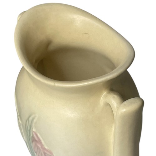 Hull Tulip Suspended Vase Yellow Blue 103 33 6 Double Handle 7” Vintage Pottery - Picture 19 of 24