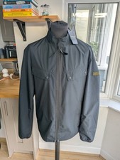 Barbour Re-Duke Showerproof Black Full Zip Jacket Brand New Size L