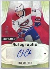 2021-22 Upper Deck Synergy Autographs Rookies Red Cole Caufield 26/50