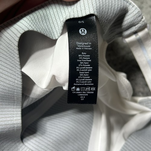 Lululemon weißer Strapback Hut Einheitsgröße verstellbar - Bild 13 von 13