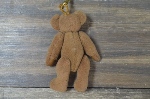 Russ Teddy Bear Keychain Brown Articulated Mini Plush Collectible School Bag Fob - Picture 7 of 10