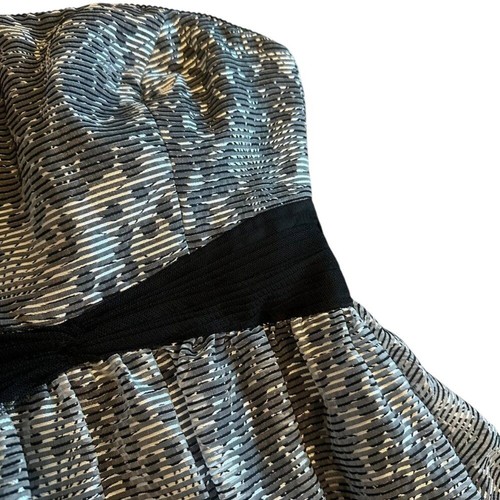 Adrianna Papell Black Grey Strapless Convertible Maxi Dress Gown Size 0 NWOT - Picture 3 of 11