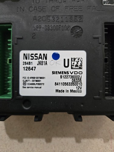 2007-2008 INFINITI G35 Sedan Body Control Module BCM OEM 284B1-JK61A - Picture 2 of 9
