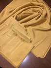 VTG Golden Rod Mustard Woven MCM Retro Tablecloth 54x86 & 6 Texture Napkin Set