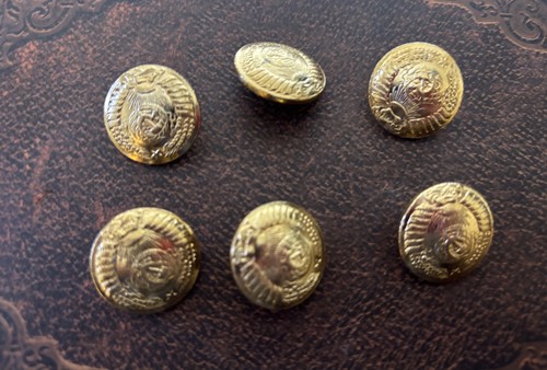 Big buttons for overcoat general original made in USSR 1985 old good condition - Picture 4 of 4