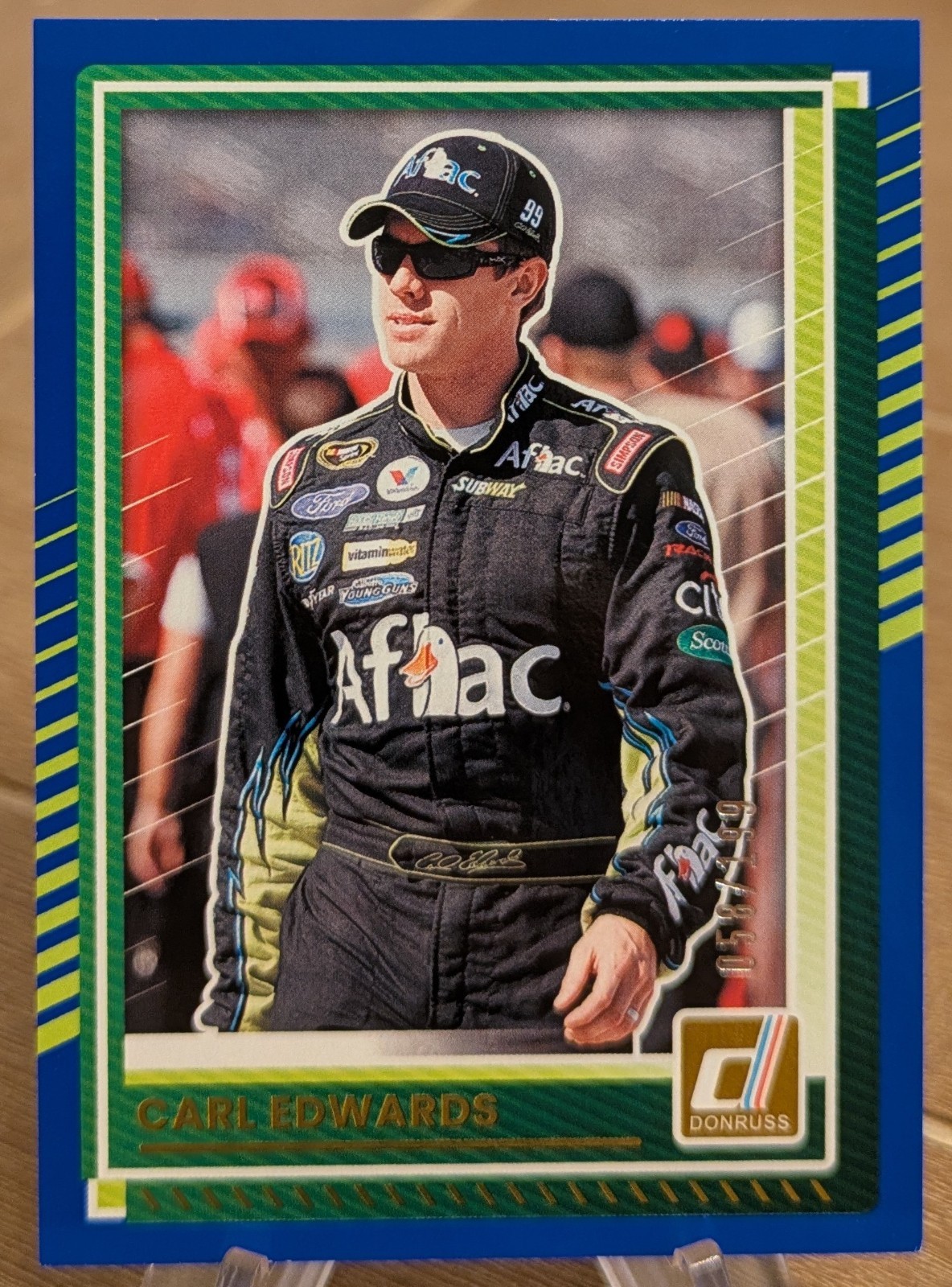 2025 Donruss Blue 58/199 Carl Edwards