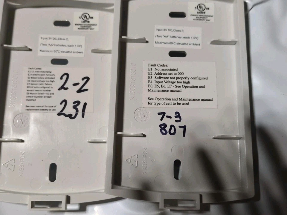 Lot Of 2 Trane Air-fi Sensor Wcs-sd  X13790955010 Wireless HVAC Addressable Buy - Image 3 of 4