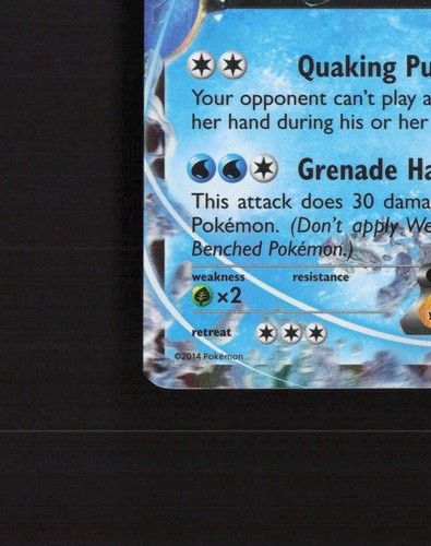 Seismitoad EX 20/111 Furious Fists Ultra Rare Holo Pokemon Card LP+ - Picture 5 of 10