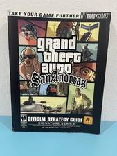 Grand Theft Auto San Andreas GTA PS2 Official Brady Strategy Guide w/ Map Poster