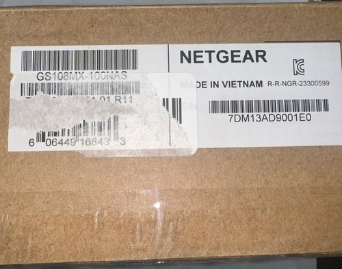 Netgear GS108MX-100NAS 8 Gigabit Port Unmanaged Switch w 10G Multi-Gig Fanless - Picture 6 of 6