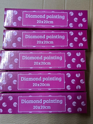 2x Komplettes Set Diamond painting Neu Eulen Eule 20x20cm - Bild 5 von 7