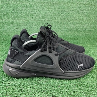 Puma Sneakers Men 11 Black Softride Enzo Evo Running Shoes 377048-01 Mesh