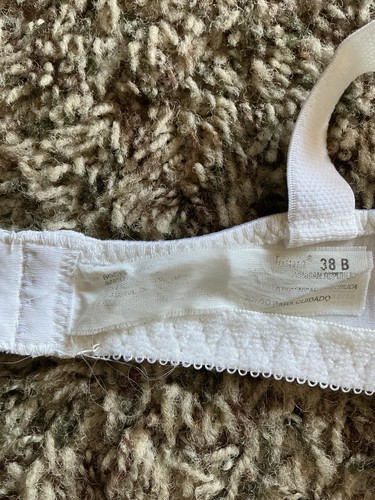 Vintage Adonna Bra 38B White Unpadded Wireless Lightly Lined VGUC - Picture 11 of 12