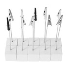 Nuolux 10pcs Cube Basis Memo Photo Holder Paper Paper Clip (weiß) Hinweis Clip