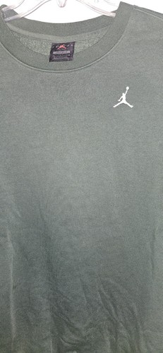 Nike Jordan MJ Essentials Fleece Crew Sweatshirt Green Men's Size XL - Picture 13 of 13