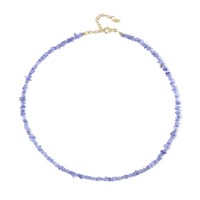 Cavill Tansanit Halskette 39,75Ct Silber Vergoldet 925 Sterling Lila