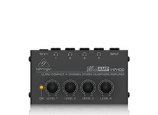 BEHRINGER headphone amplifier 4 channel independent level adjustable HA400