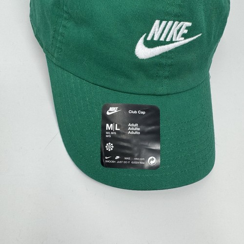 Nike Club Cap Adjustable Strap Hat Green FB5368-365 Size M/L - NEW Adult Unisex - Picture 2 of 11