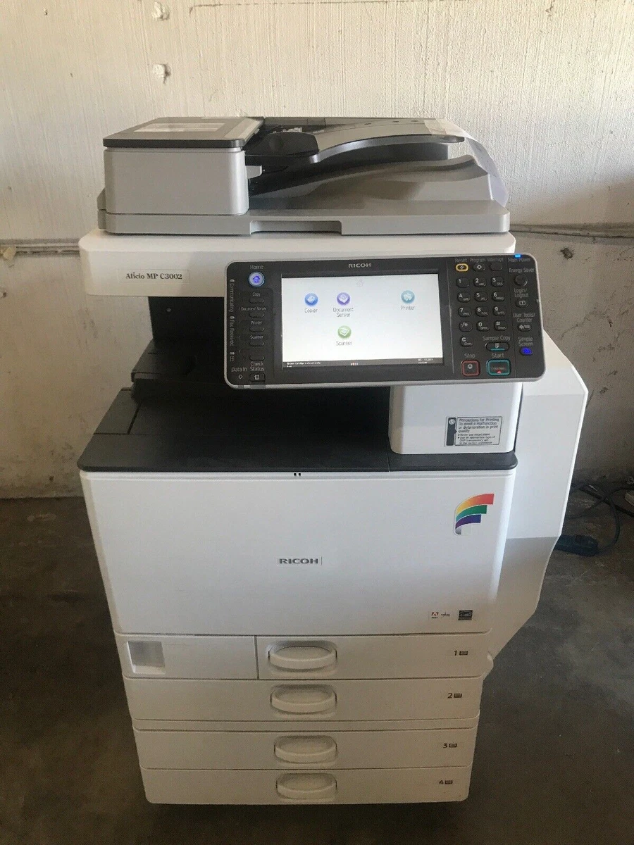 Ricoh Aficio MP C3002 Business Laser Color Copier Scanner