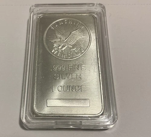 1985 Sunshine Minting Uncirculated One Troy Ounce .999 Fine Silver Bar