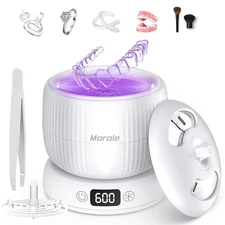 2025 Upgraded Ultrasonic Retainer/Denture/Jewelry Cleaner Machine - 4 Modes
