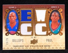 2008-09 UD Premier Remnants 4 Conference /25 Chauncey Billups Chris Paul #PR4-BP