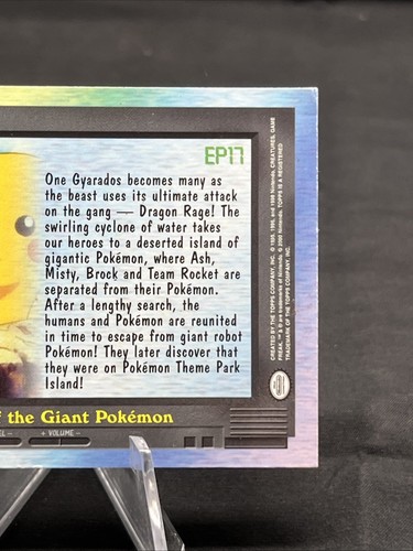 2000 Topps Pokemon TV Series 2 #EP17 Island of the Giant Pokémon Rainbow Foil - Picture 4 of 5