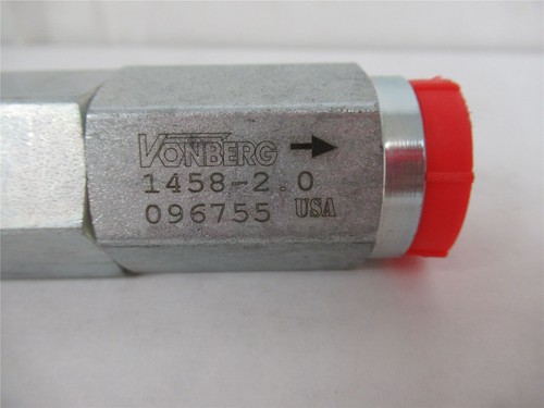250491 Neu-ohne Karton; Vonberg 1458-2.0 Hydraulikventil Inline 2.0 50/3500 PSI - Bild 2 von 4