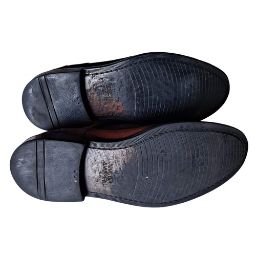 Johnston & Murphy Knowland Schuhe Herren Größe 12W Schnürschuhe Leder Braun Kappe Zehe - Bild 10 von 10