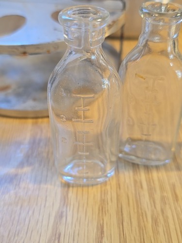 Esterilizador vintage de tarro/vidrio con 3 botellas - Imagen 8 de 11