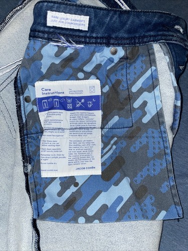 JACOB COHEN Indigo Blue Logo Slim Cut Denim Hose Gr. 36 Italian Made Jeans - Bild 9 von 10