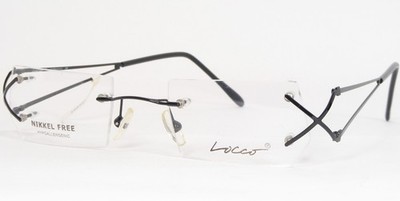 Vintage LOCCO CIAO C.1 Black UNIQUE RARE LUXURY EYEGLASSES GLASSES 47-19-142mm