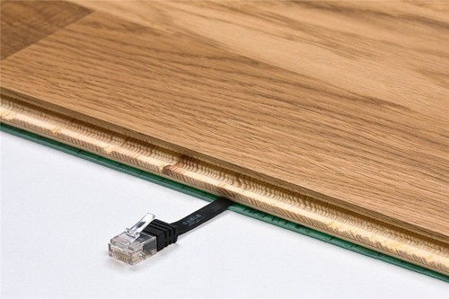 5x CAT 6a Netzwerkkabel Flachkabel; CAT FLAT 6a-0300 U/UTP BLAU 3m - Photo 3/6