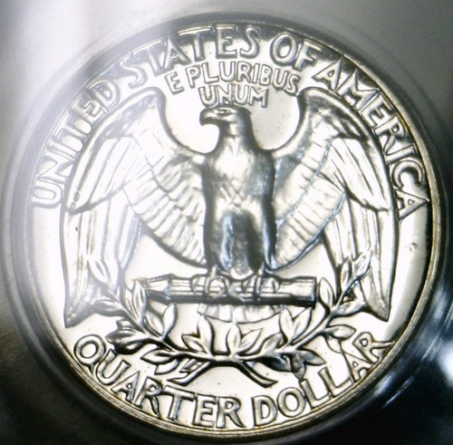 1958 ERROR ANACS PR65 Strck Thru Debris Washington Quarter GEM Proof SILVER Coin - Picture 9 of 10
