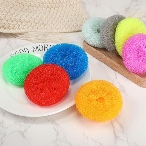 100er-Pack verschiedene Farben kratzfeste Geschirrschrubber - effiziente Küchenreinigung - Bild 9 von 9