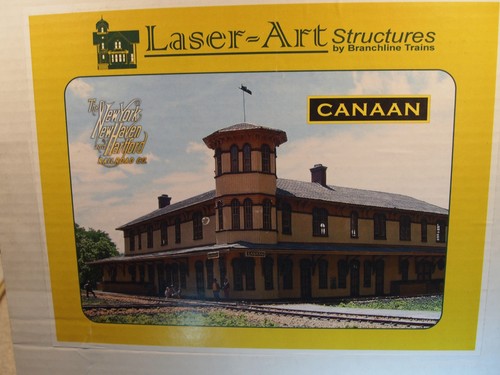 BRANCHLINE LASER-ART 659 H.O. SCALE CANAAN STATION LAZER-CUT WOOD KIT - Bild 2 von 6