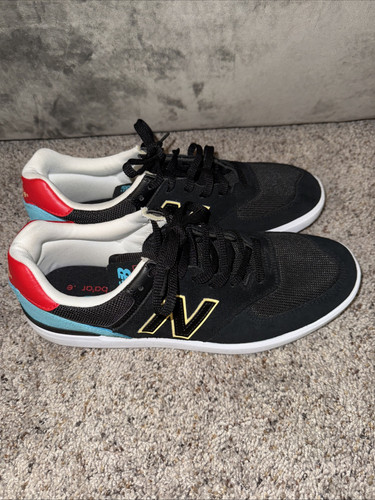 New Balance CT574 Courtline Men's Size 12 Black Blue Red White CT574BNH